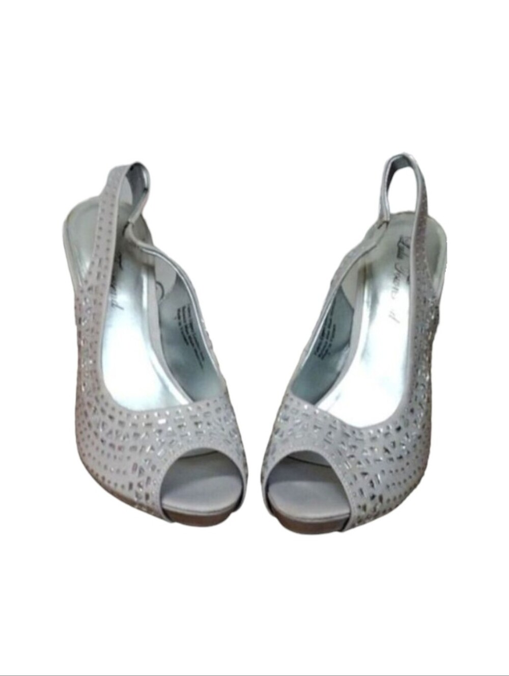 Lulu Townsend Silver Heels size 7!